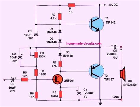 10 Watt Amplifier Schematic