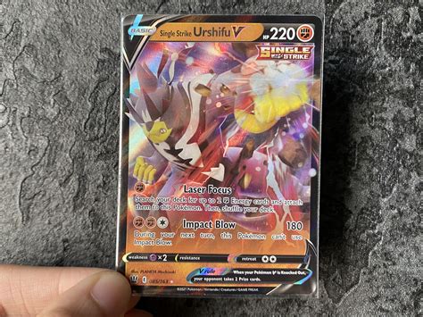 SINGLE STRIKE URSHIFU V 085 163 RARE POKEMON BATTLE STYLES