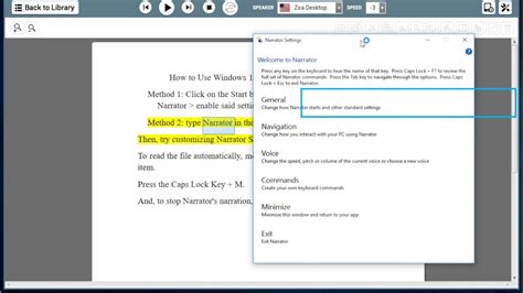 How To Use Windows S Narrator To Read Your Screen Youtube