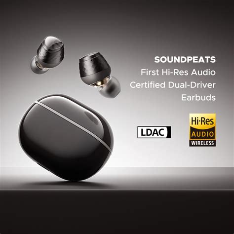 SOUNDPEAST Engine4 Dual Dynamic Drivers Bluetooth 5.3 Wireless Earbuds ...