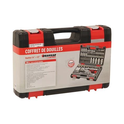 Coffret De Douilles Pcs Crv Outils Pro