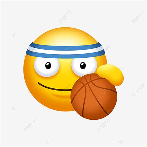 Emoji Expressions Clipart Vector Cute Cartoon Basketball Sports School