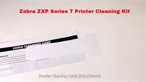 Zebra Zxp Series 7 Printer Cleaning Kit Youtube