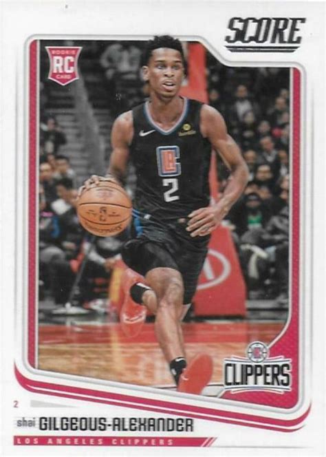 Shai Gilgeous Alexander 2018 Chronicles 693 Score Price Guide Sports