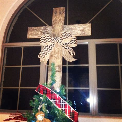 Pallet Cross Christmas Tree Topper