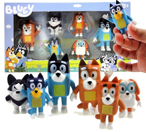 Bluey I Bingo Zestaw Figurek Sztuk Figurka Z Bajki Rodzinka