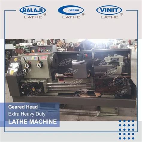 Balaji Vgh Geared Head Heavy Duty Lathe Machine Hardened Bed Ways