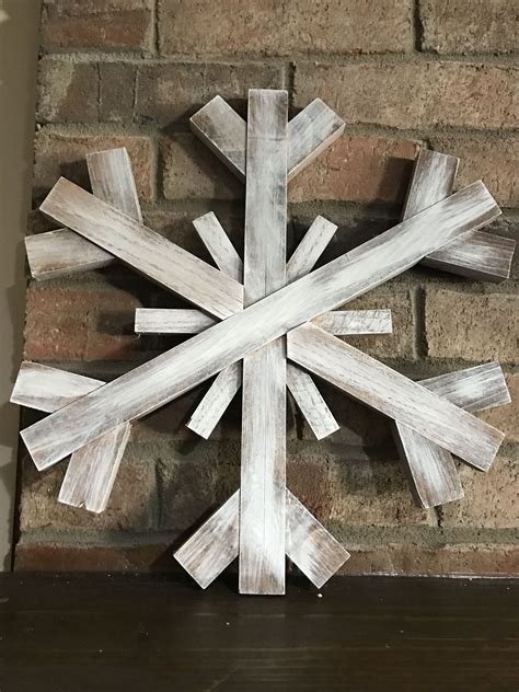 Wooden Snowflakes - DIY