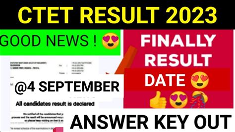 Ctet Official Answer Key Ctet Latest News Today Ctet