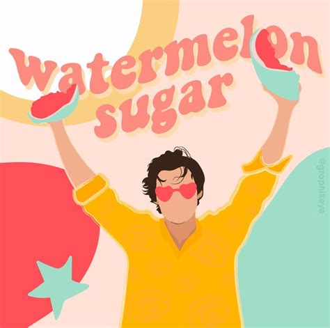 Watermelon Sugar Harry Styles Digital Art Fondo De Pantalla De Harry Styles Pinturas En