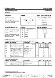 Byv Datasheet Pdf Dual Ultrafast Power Diodes Nxp Semiconductors