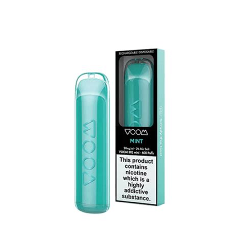 Voom Iris Mini Rechargeable Disposable Vape 20mg Mint Lekkevape