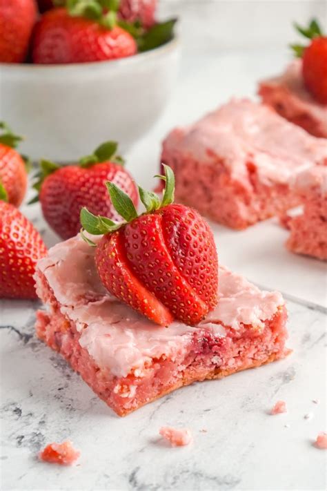 Easy Strawberry Brownies Recipe Lemonpeony