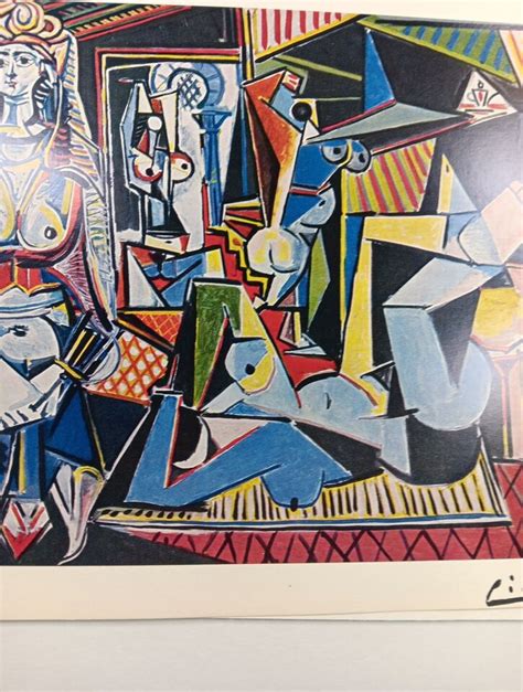 Pablo Picasso Hand Signed Print Coa Vintage 1954 12 125 Ebay