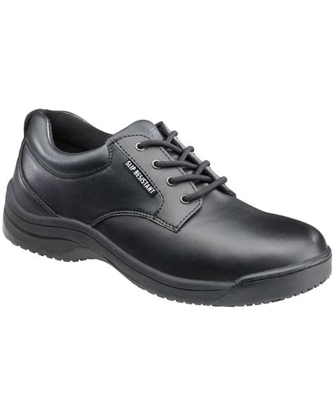 Skidbuster Mens Black Slip Resistant Oxford Work Shoes Boot Barn