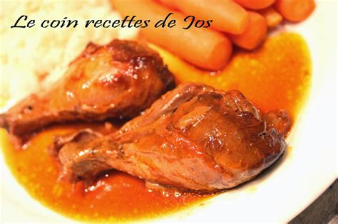 Le coin recettes de Jos PILONS DE POULET EN SAUCE BBQ À LA MIJOTEUSE