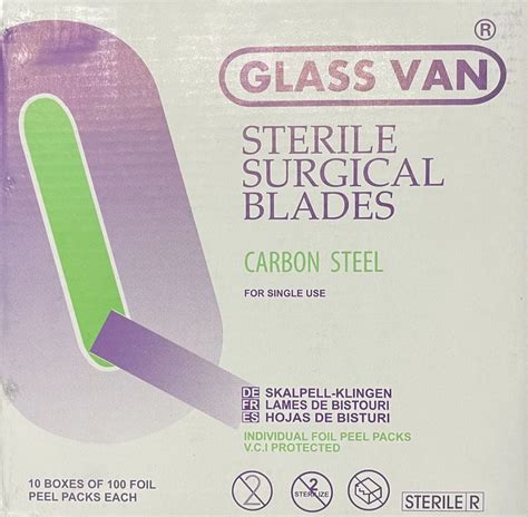 Glassvan Carbon Steel Sterile Surgical Blades At Rs 305 Box In New