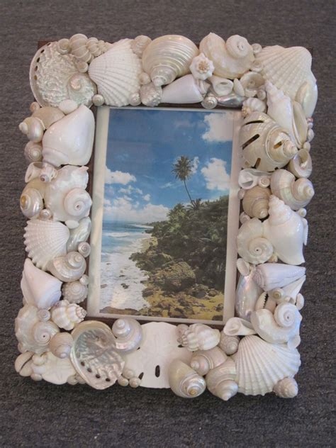 Beach Decor Seashell Picture Frame Shell Frame By Livecoastal