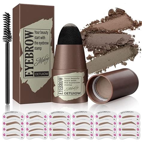 Eyebrow Stamp Stencil Kit 1 Step Eye Brow Makeup Brow