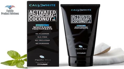 Cali White Activated Charcoal Organic Coconut Oil Teeth Whitening