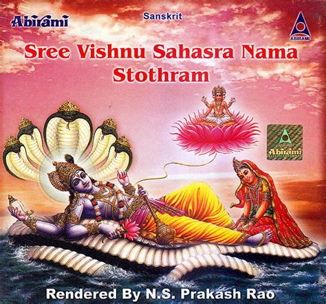 Sree Vishnu Sahasra Nama Stothram Sanskrit Audio Cd Exotic India Art