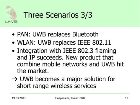 Ppt Ultra Wideband Technology Powerpoint Presentation Free Download