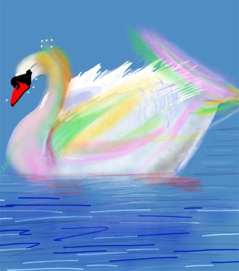 My Beautiful Swan Drawn On Ipad By Patricia Taggart Drawing Practice