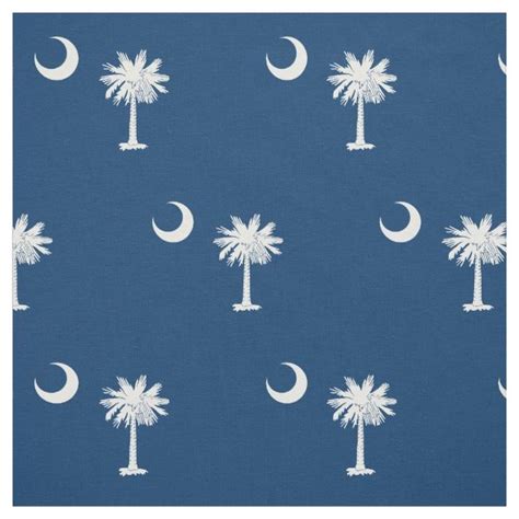 Patriotic South Carolina State Flag Fabric #unitedstates #usa #flag #retro #vintage#fabricprints ...