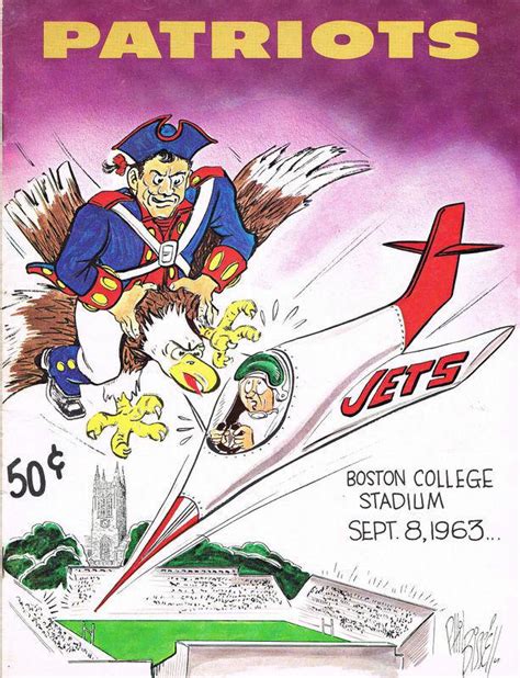 Patriots vs Jets program from 1963 : r/Patriots