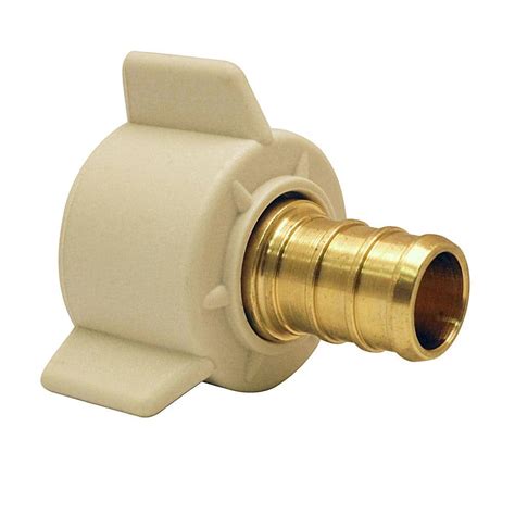 Apollo 1 2 In Brass PEX B Barb X Female Swivel Adapter APXFB1212S