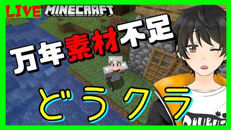 【マインクラフト】万年素材不足がマイクラで今日の終わりをほっとする時間 木材を集めながら～♪【どうクラ2023】＜雑談＞ マイクラ