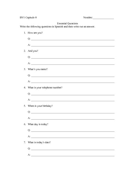 Essential Questions Worksheet For 6th 8th Grade Lesson Planet