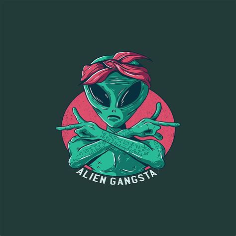 Alien Gangsta Digital Art by John Freeman - Pixels