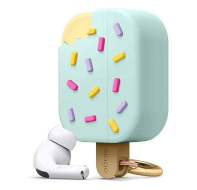 Elago Ice Cream Case With Anti Lost Carabiner Compatible For Airpods