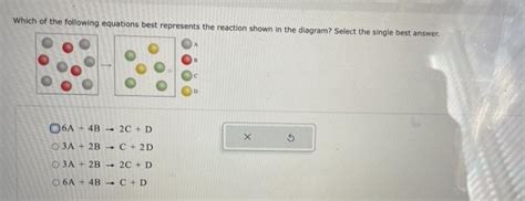 Solved Which Of The Following Equations Best Represents The