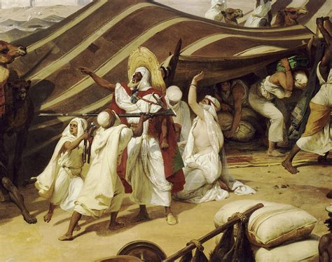 Prise De La Smala D Abd El Kader 16 Mai 1843 Painting By Emile Jean