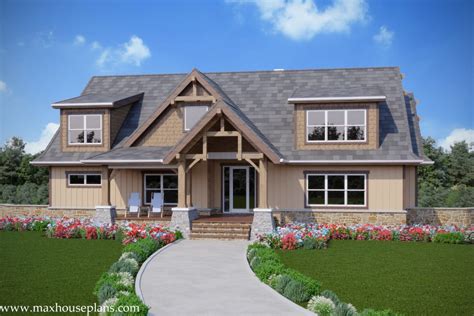 3 Story Rustic Open Living Lake House Plan Max Fulbright Designs