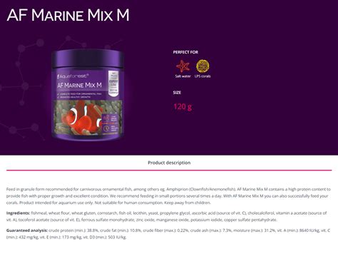 Shop Aquaforest Af Marine Mix M Reeftopia Australia S Source For