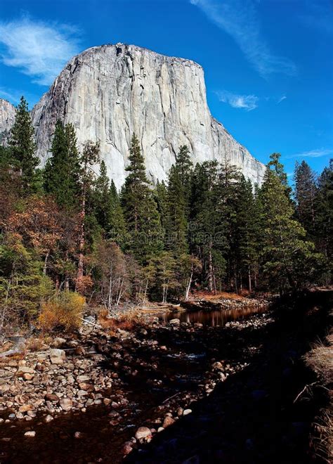 El Capitan Mountain Yosemite Valley Stock Image Image Of National