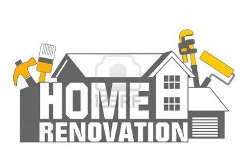 An Illustration Of Home Renovation Icon And Tools Stock Photo