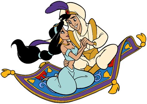 Jasmine And Aladdin On Flying Carpet - Carpet Vidalondon