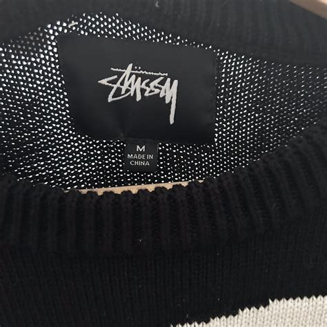 Stussy S Logo Knit In Black Good Condition Ready To Depop