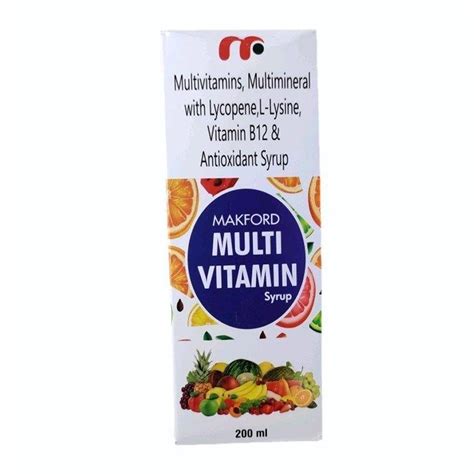 Multivitamin Multimineral With Lycopene L Lysine And Antioxidant Syrup