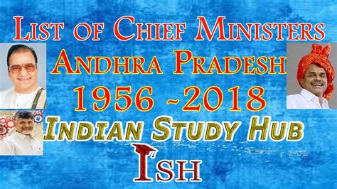 List Of Chief Ministers Of Andhra Pradesh From 1956 2018 Ap Cm List