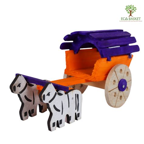 Wooden Bull Cart – ECOBASKETINDIA