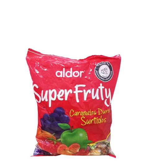 Aldor Super Fruty Caramelos Duros Surtidos 100 Unidades 400g Baraki