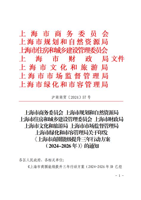 上海市商务委员会 上海市规划和自然资源局 上海市住房和城乡建设管理委员会 上海市财政局 上海市文化和旅游局 上海市市场监督管理局 上海市绿化和