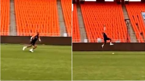 Ind V Eng 2021 Watch Hardik Pandya Takes A Stunning One Handed Catch During Practice Session