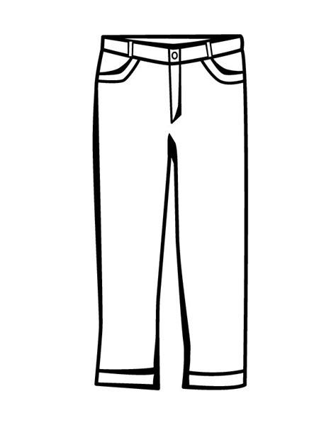 Trousers Clipart Black And White