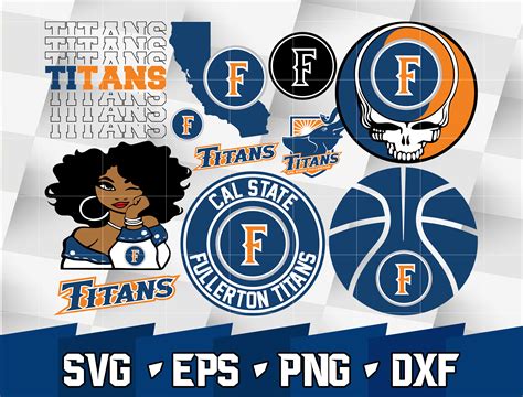 Cal State Fullerton Titans Svg Bundle Ncaa Svg Logo Ncaa Inspire